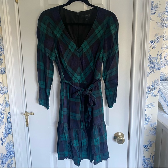 J. Crew Tartan Plaid Dress - Picture 2 of 8